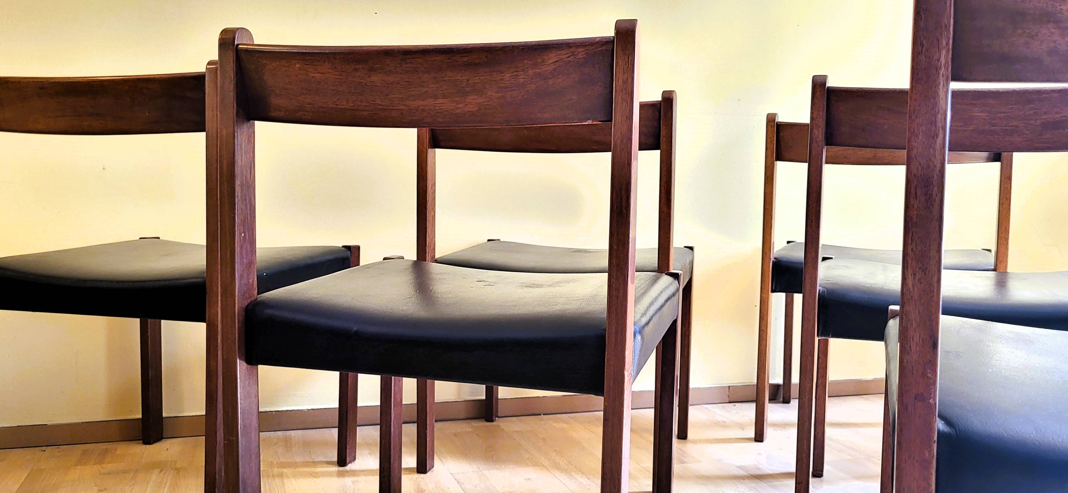 6 Vintage Chairs by Alfred Hendrickx for Belform