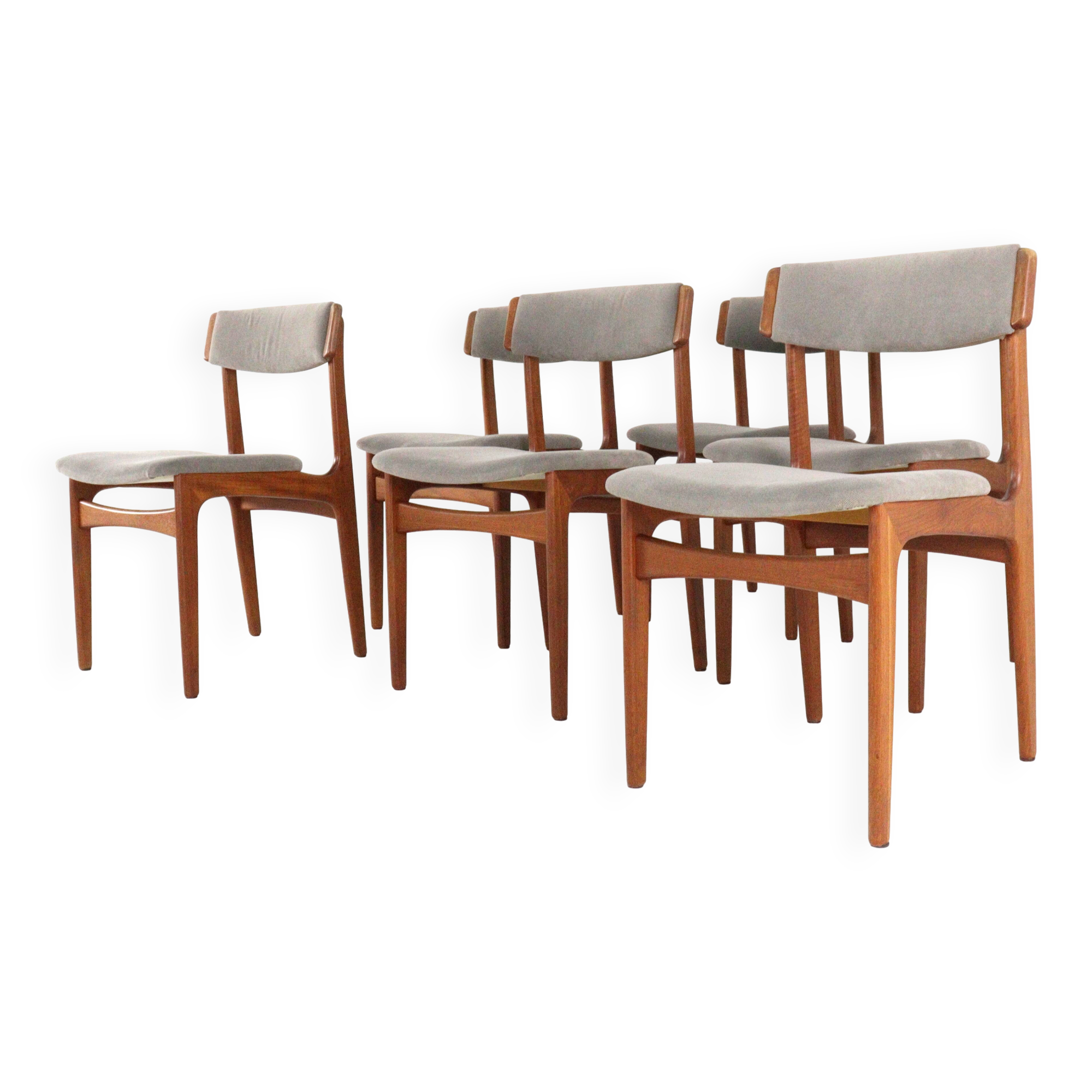 Ensemble de 6 chaises Thorsø Stole- og Møbelfabrik - design danois du milieu du siècle