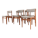 Ensemble de 6 chaises Thorsø Stole- og Møbelfabrik - design danois du milieu du siècle