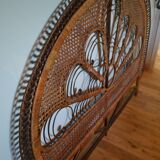 peacock brown headboard for bed 140cm