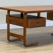 Jørgen Clausen for Brande Møbelfabrik – Large Danish Executive Desk, 1950s