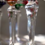 6 verres Baccarat Modèle Piccadilly en cristal doublé de couleurs
