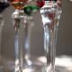 6 Baccarat glasses Piccadilly Model in colored crystal