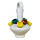 Multicolored ceramic vase from the 50s