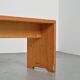Pair of solid pine benches, France, circa 1975