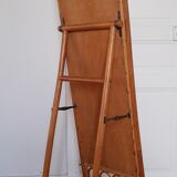 Vintage bamboo psyche mirror 38x150cm