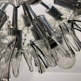 Large Midcentury Murano Flower Chandelier 1970’s