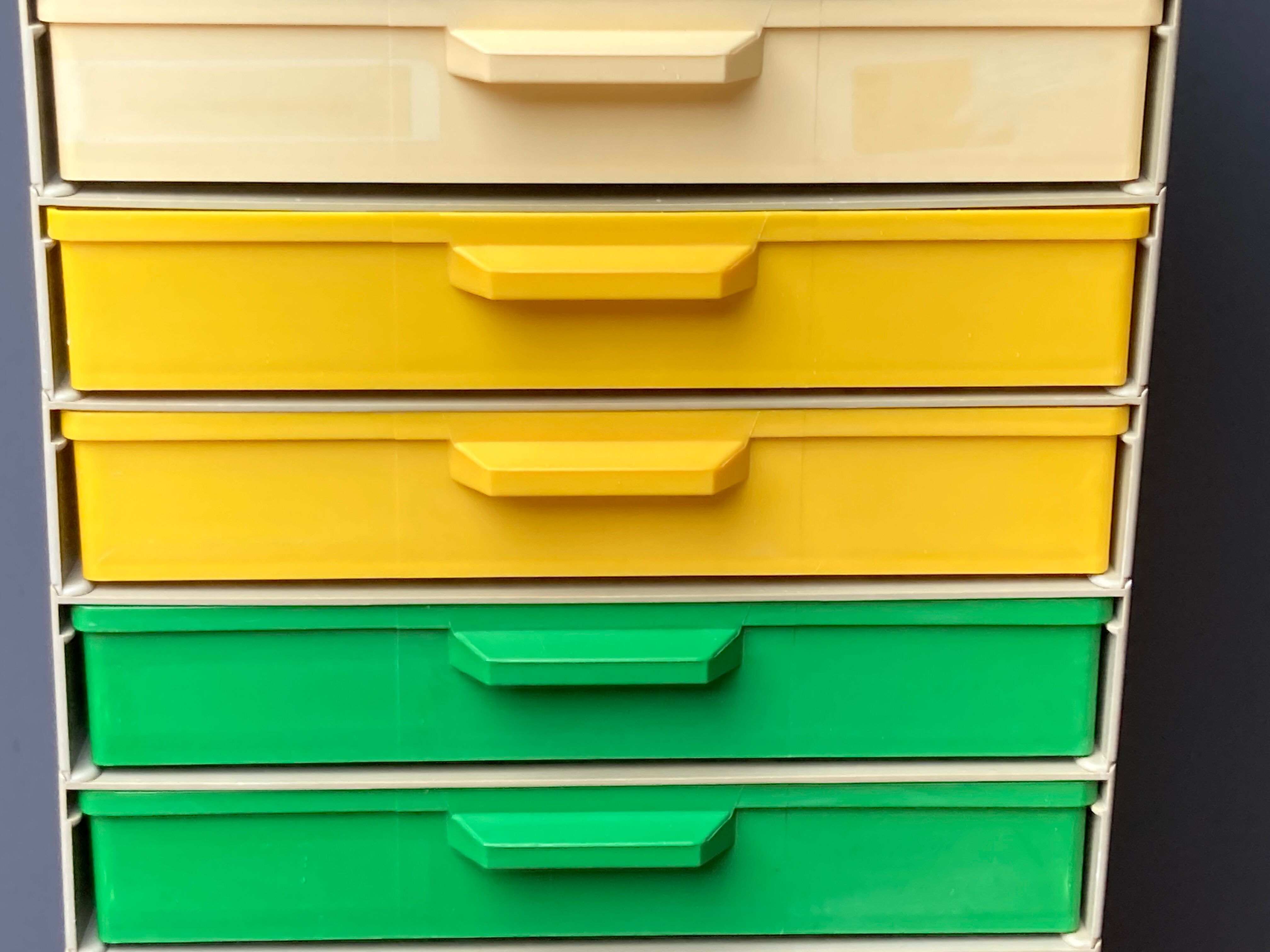 12-drawer vintage office locker