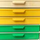 12-drawer vintage office locker