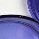 Blue glass Val-Saint-Lambert Vide-Poche, Belgium ca. 1900