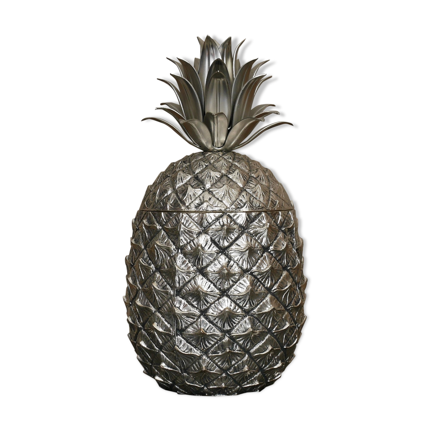 Pineapple M Manetti silver metal ice bucket 1970