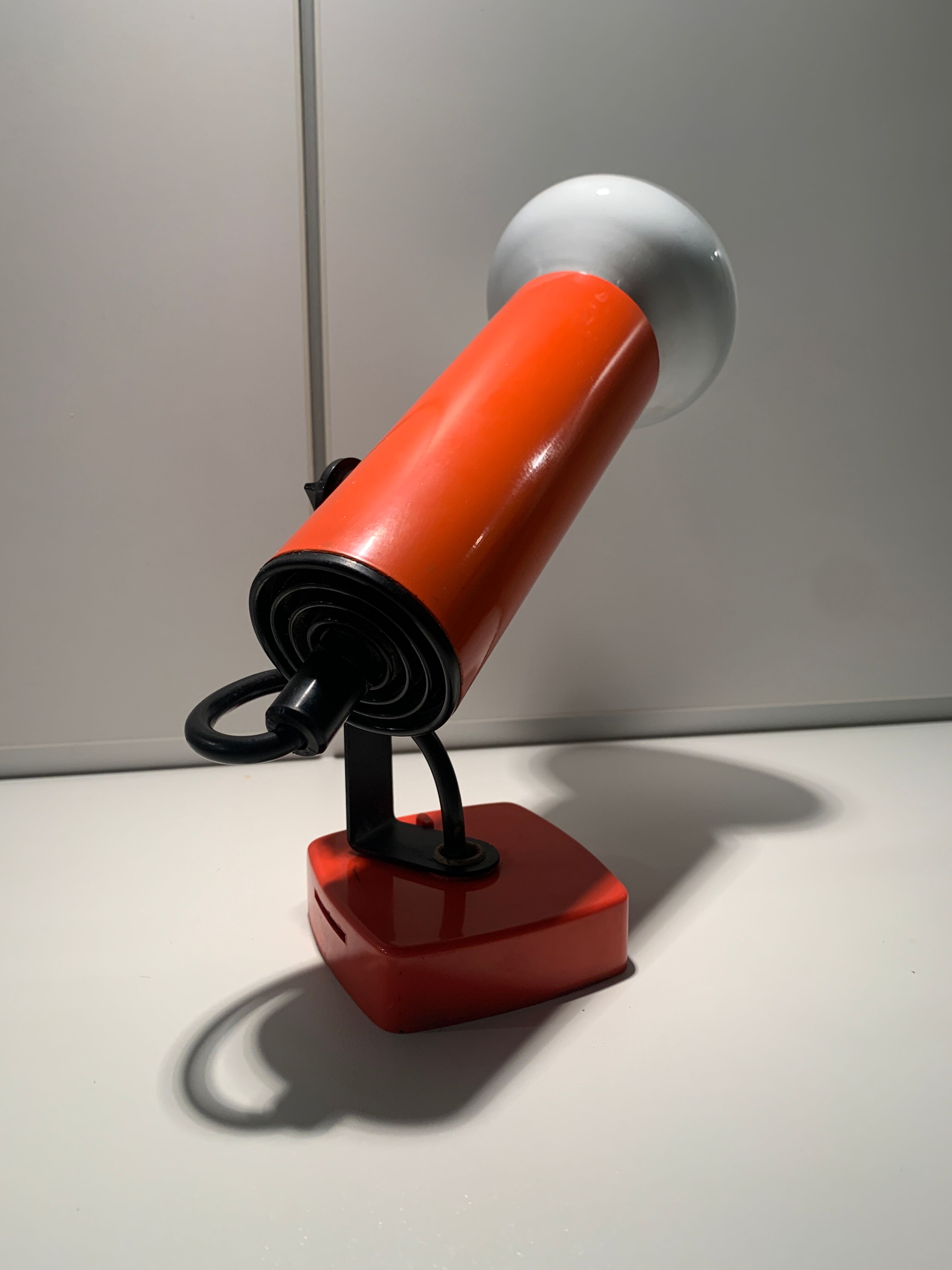 Wall lamp orange Targetti 70s