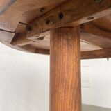 Round folding pine table mountain furniture