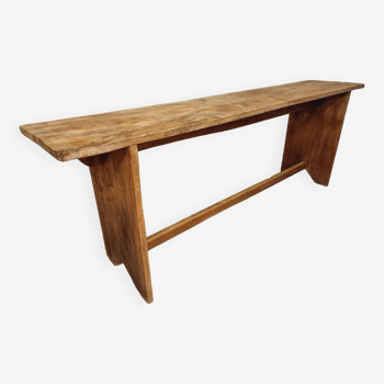 Table d'appoint rurale banc en bois meuble TV 40 x 200 cm