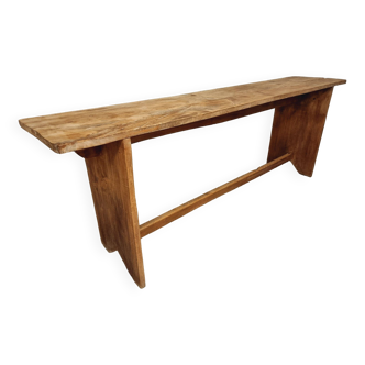 Table d'appoint rurale banc en bois meuble TV 40 x 200 cm