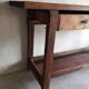 Ancien établi 2 tiroirs grand modèle
