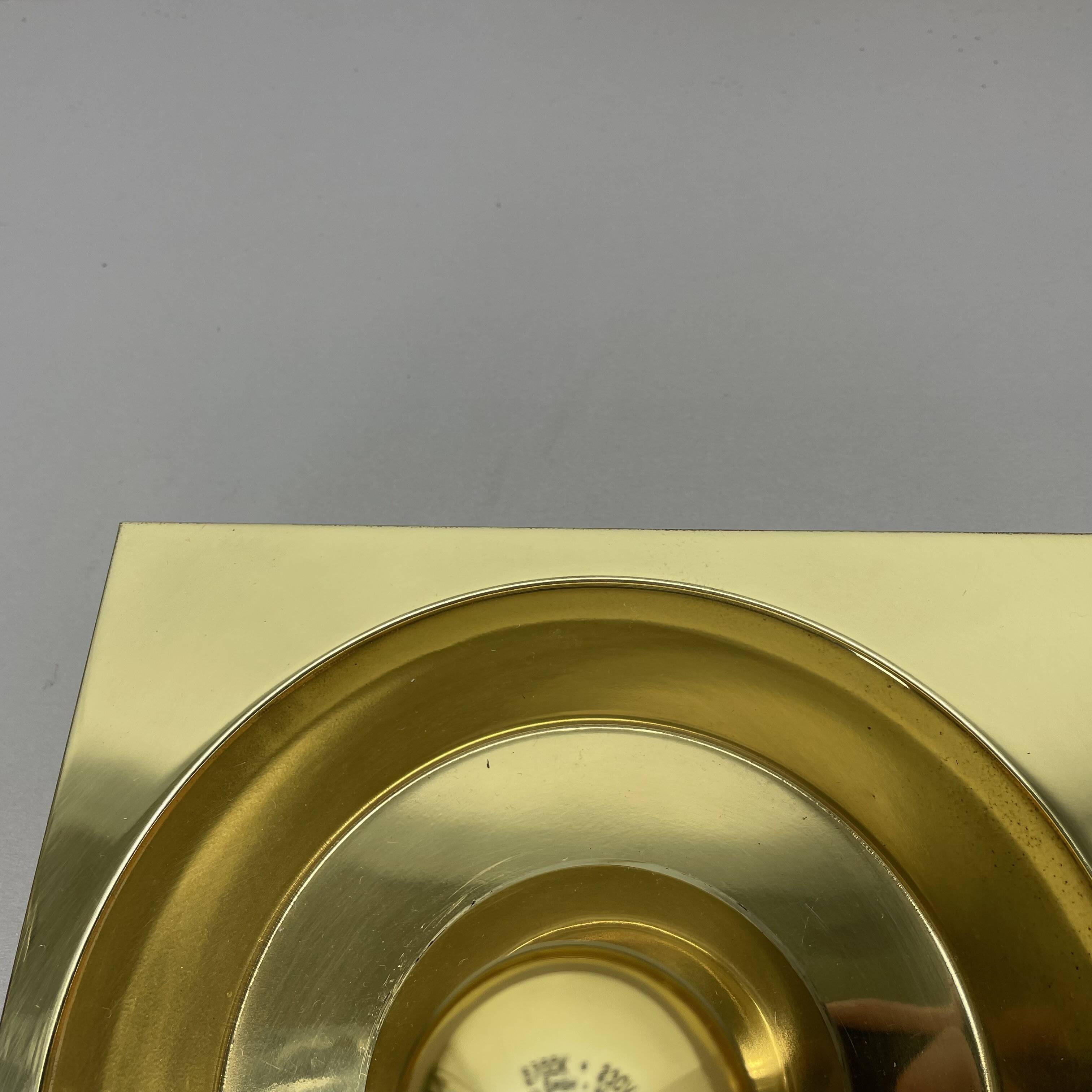 Rare Brass Pop Art Metal Wall Light by Klaus Hempel for Kaiser Leuchten, 1970s