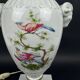 Raynaud Limoges lamp base in porcelain, paradise birds