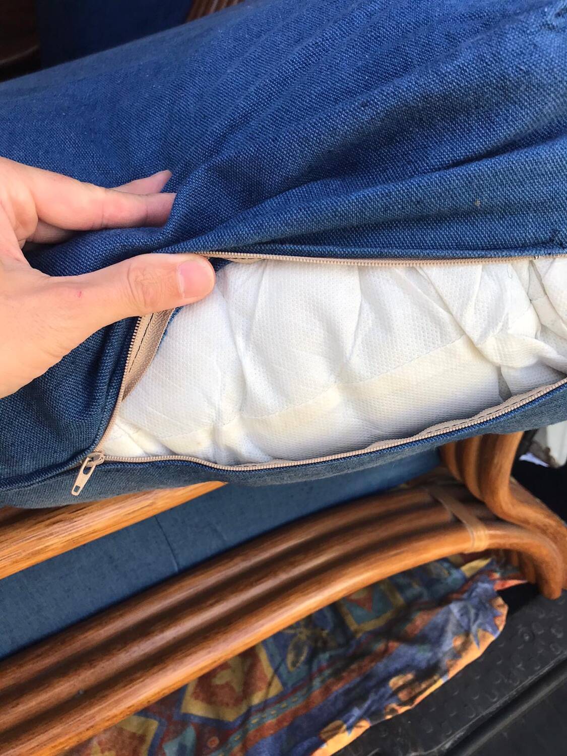 2 fauteuils en rotin vintage