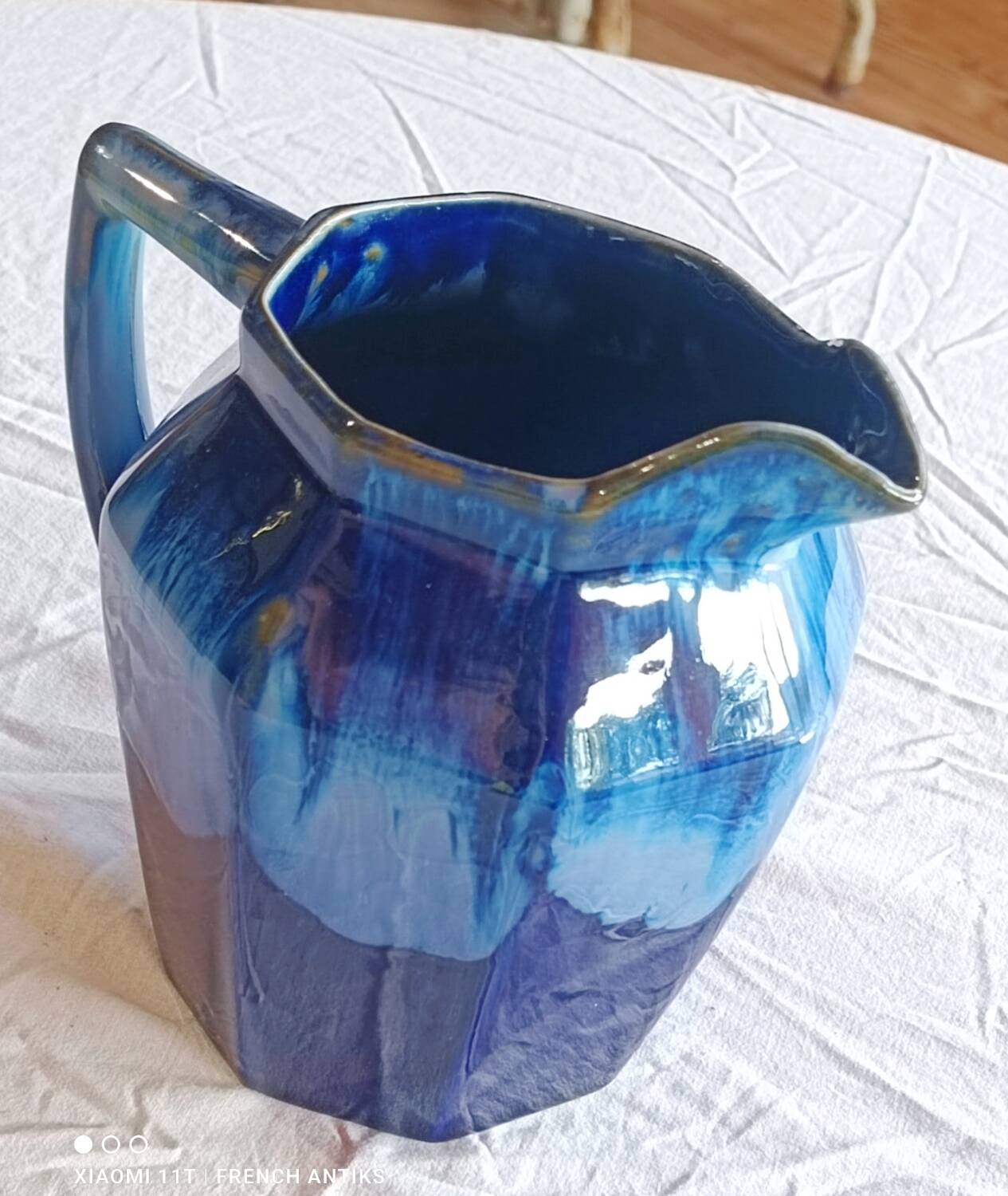 Carafe, pitcher, in French porcelain, early 20th century, 1930