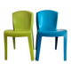 Stackable chair pair designed by Gabriele Pezzini – Evolutif model