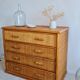 Commode en rotin, circa 1970