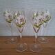 4 beautiful Belle Époque champagne flutes by Perrier Jouët