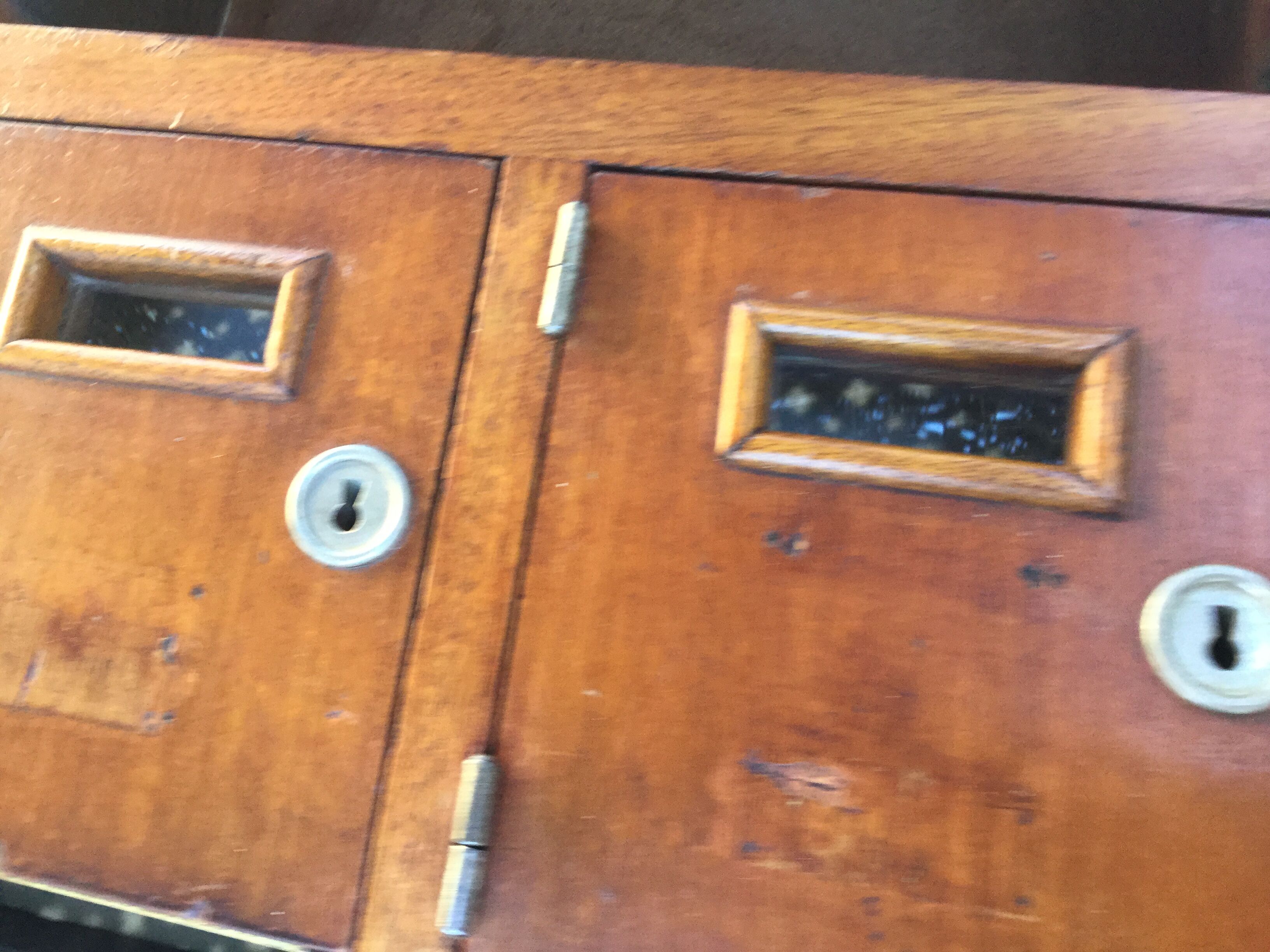 Old building mailboxes