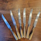 6 couteaux en corne
