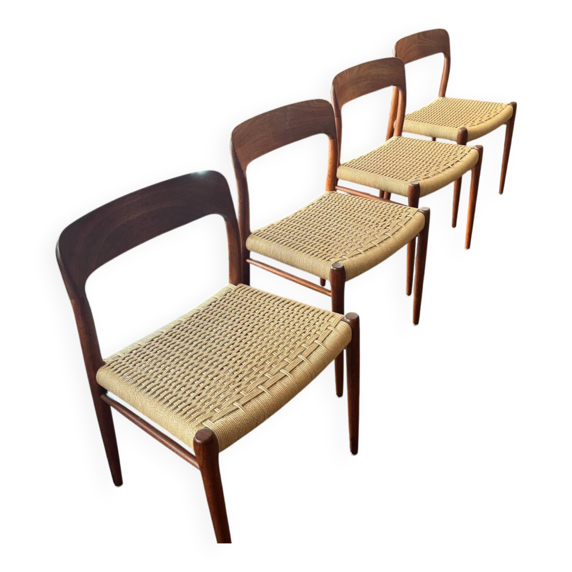 Set of 4 chairs by Niels Otto Moller