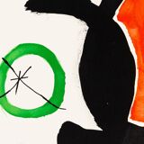 Joan miro: sala gaspar 1970, poster in original signed lithograph