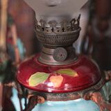 Antique bronze Napoleon III pendant light, 19th century ceiling lamp