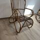Armchair in woven wicker 1960/1970s