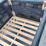 Teak and rope garden armchair, Odette khaki/ecru La Redoute Interiors