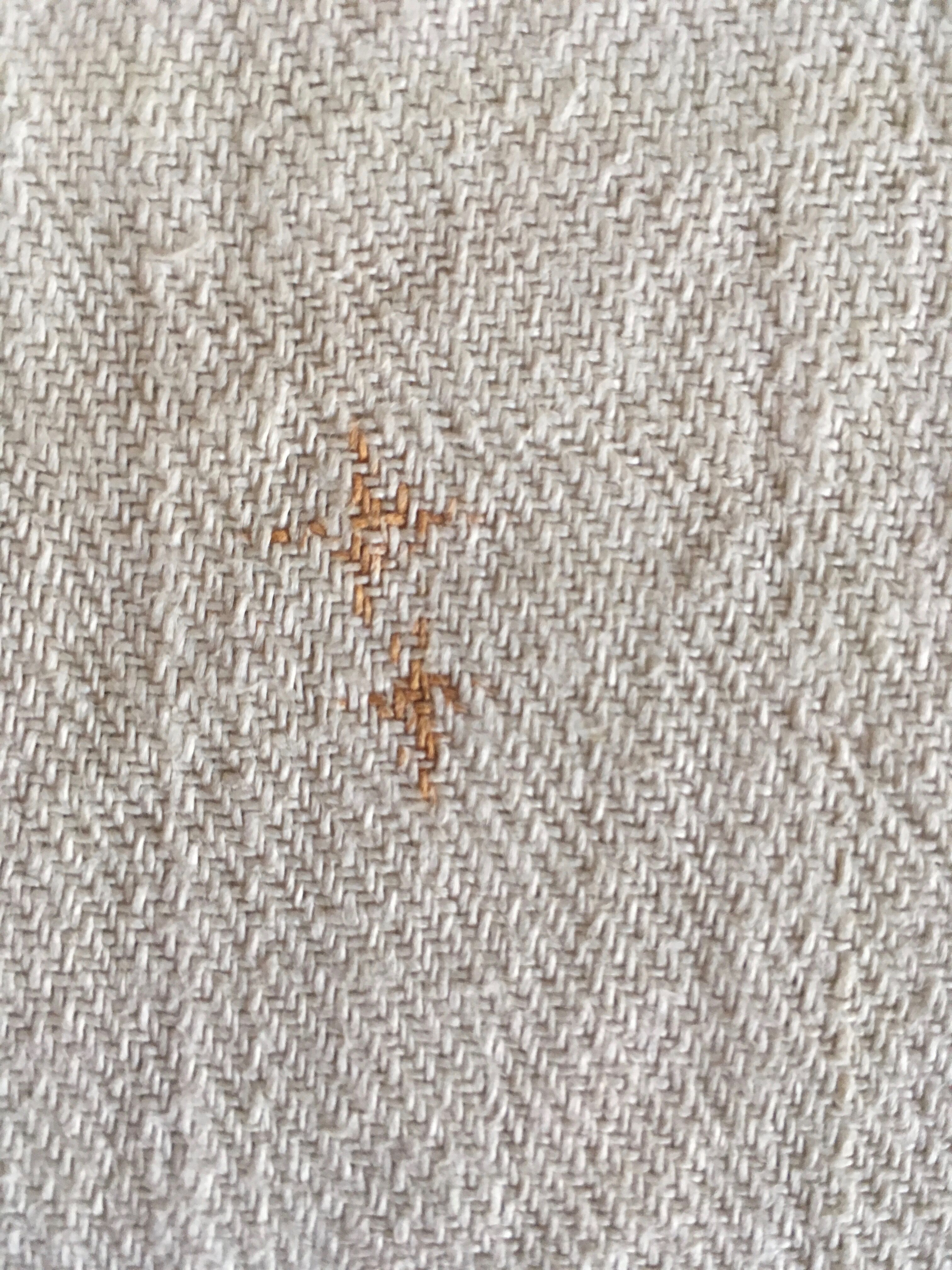 Tablecloth in heavy linen canvas 19e 140cm