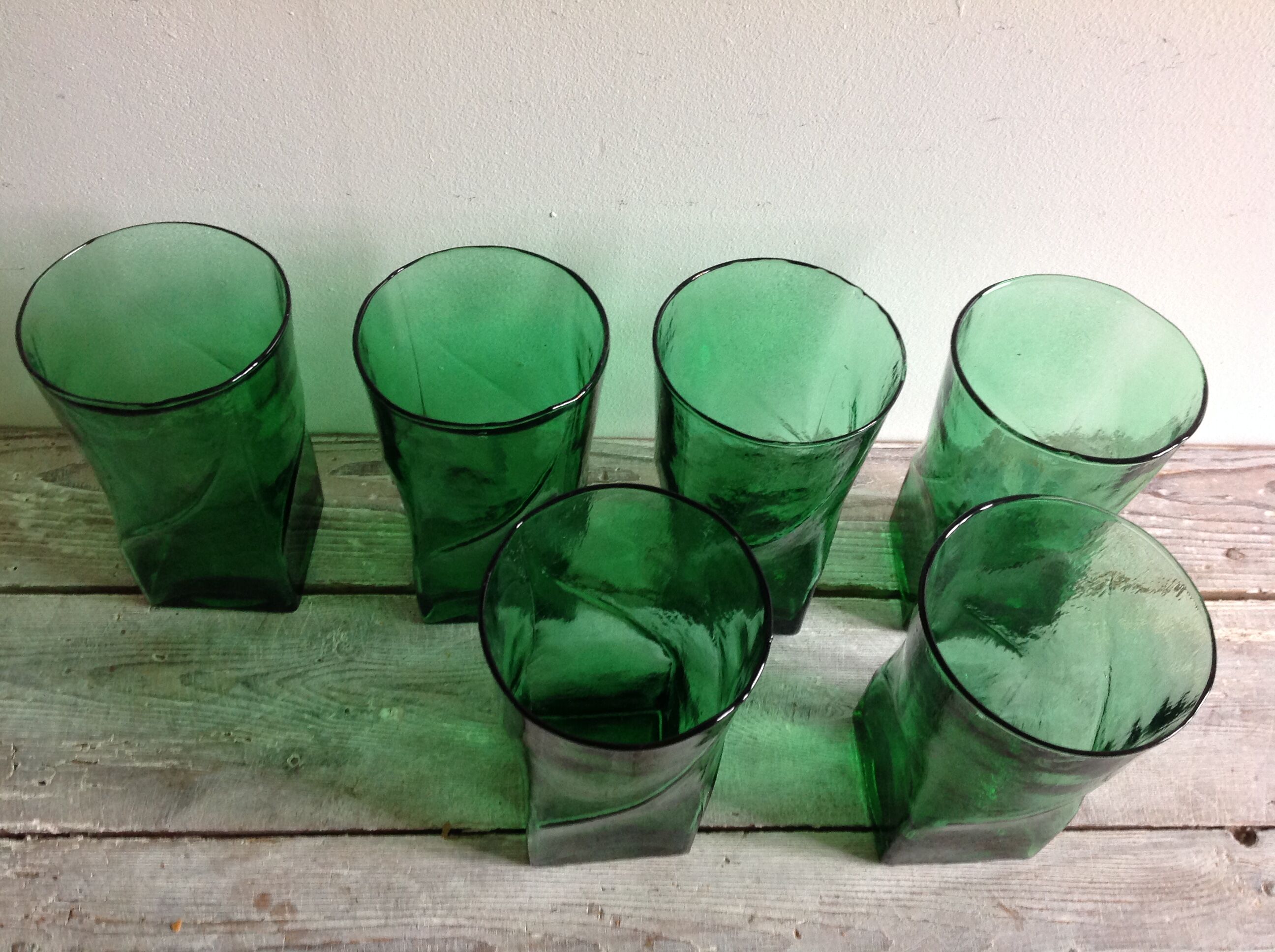 Série de 6 verres  vintage