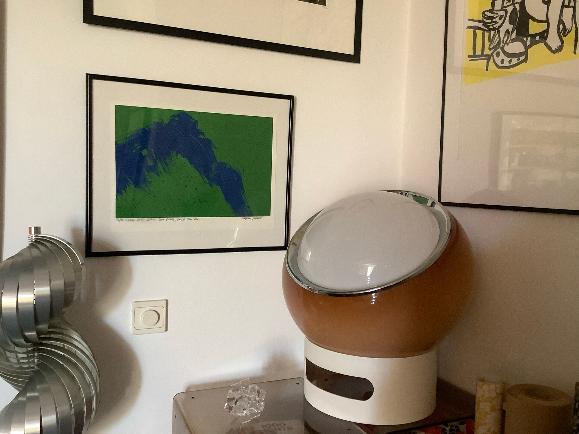 Harvey Guzzini Lamp Clan De Sol Meblo Grand Model Ochre Beige Iconiq