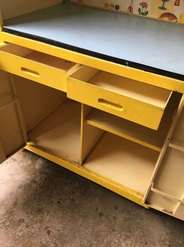 60s kitchen furniture all metal