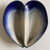 Ceramic shell-shaped bowl by Pol Chambost, signed, 1960.