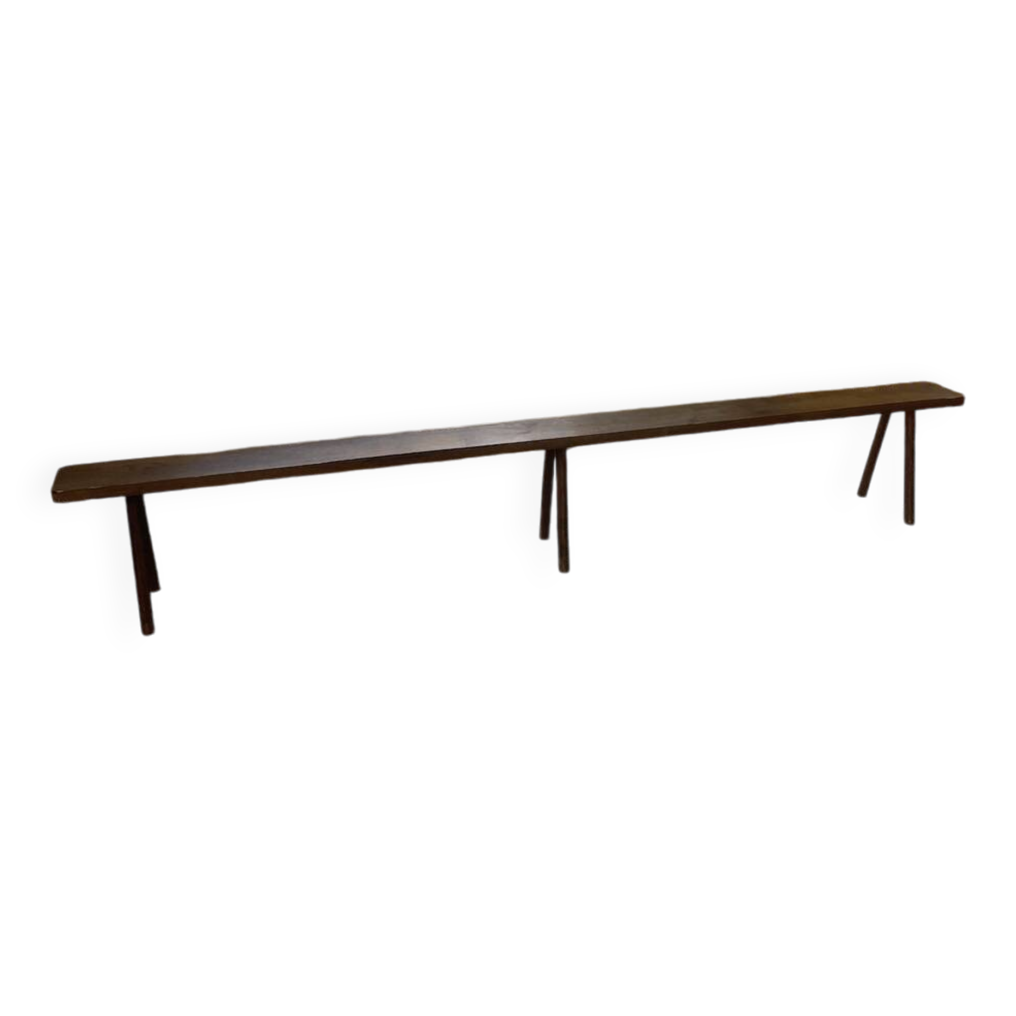 Solid oak farm bench 3m