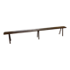 Solid oak farm bench 3m