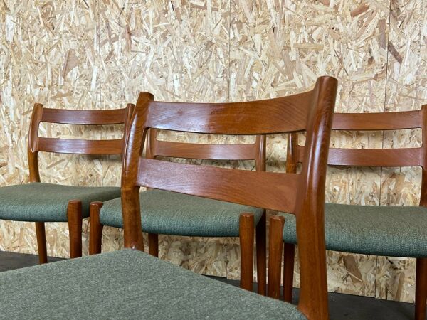 4 chaises en teck Niels O. Möller pour J.L. Moller’s 60