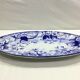 Creil and Montereau - Oval flat in faience model Flora