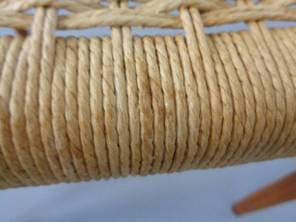 Model 77 Dining Chair in Teak and Papercord by Niels Otto Møller for J.L. Møllers, 1960s