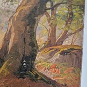Old 19th century painting signed Jean Dufau