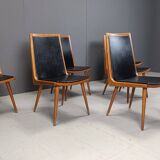 Mid century italian dining chairs, set of 6 - 1950s