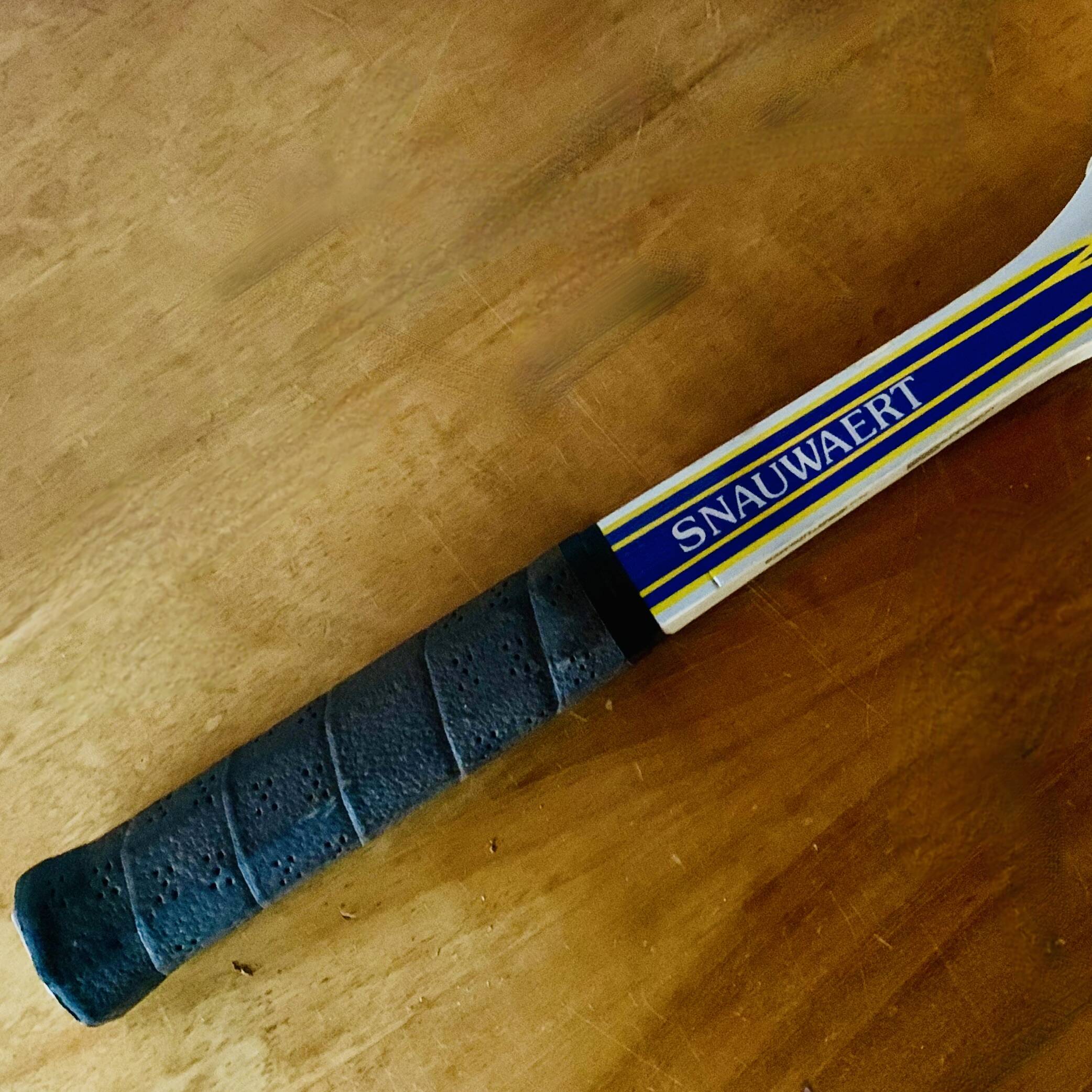 Vintage Snauwaert tennis racket in its case