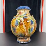 Large signed colorful vase