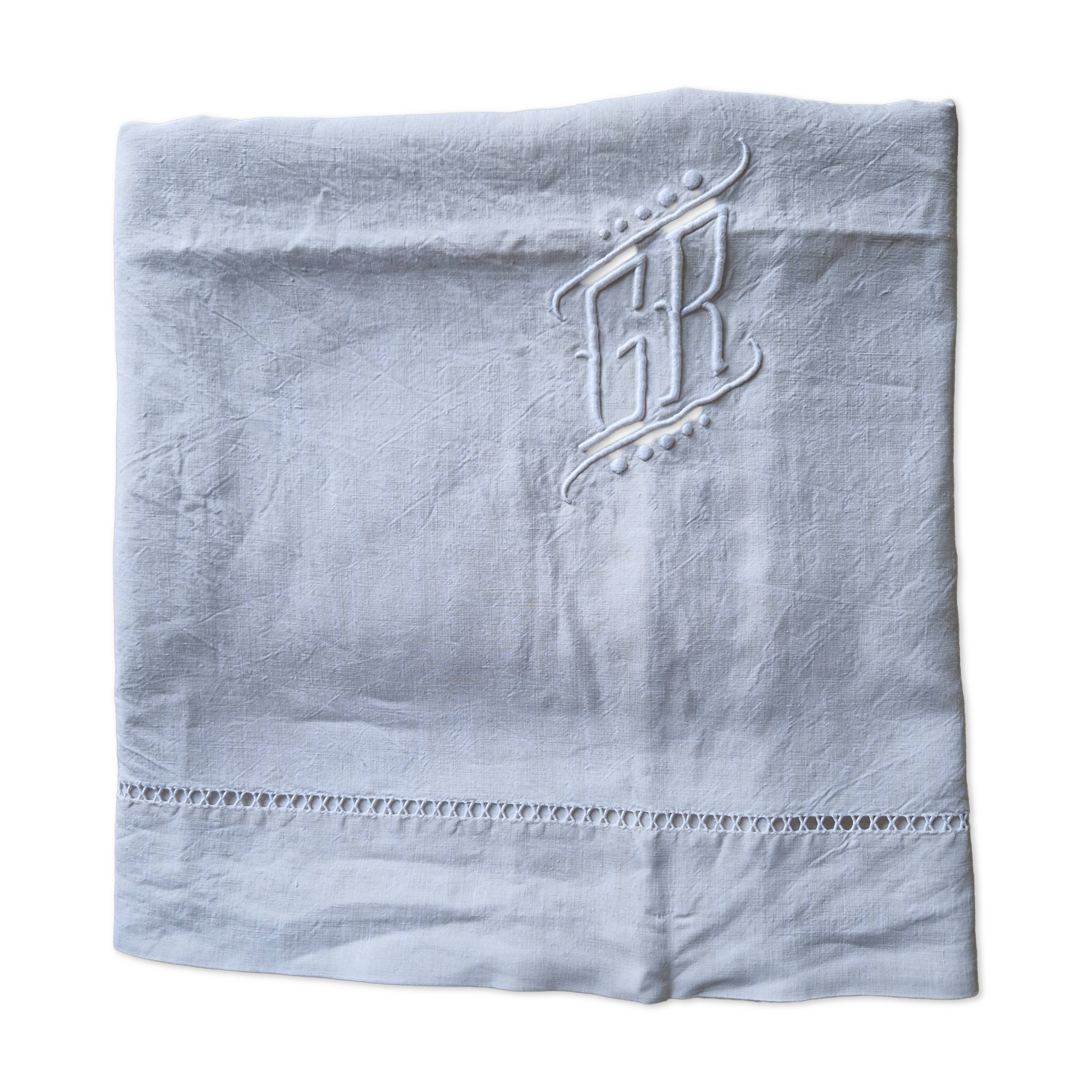 Old French fabric in cotton and linen