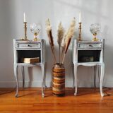 Pair of patinated bedside tables